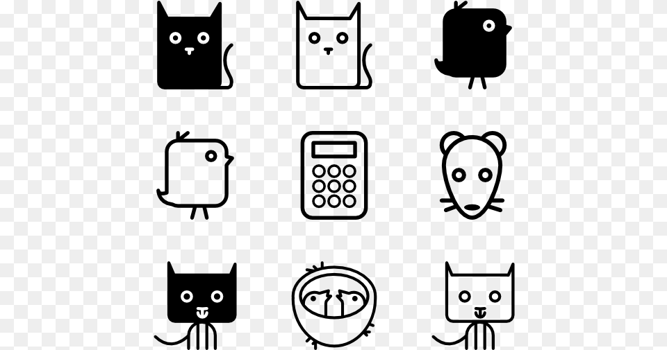 Cute Icons Cute Icon Background, Gray Free Transparent Png