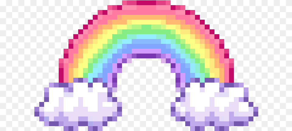 Cute In Transparent 8 Bit Rainbow, Nature, Outdoors, Sky, Purple Png