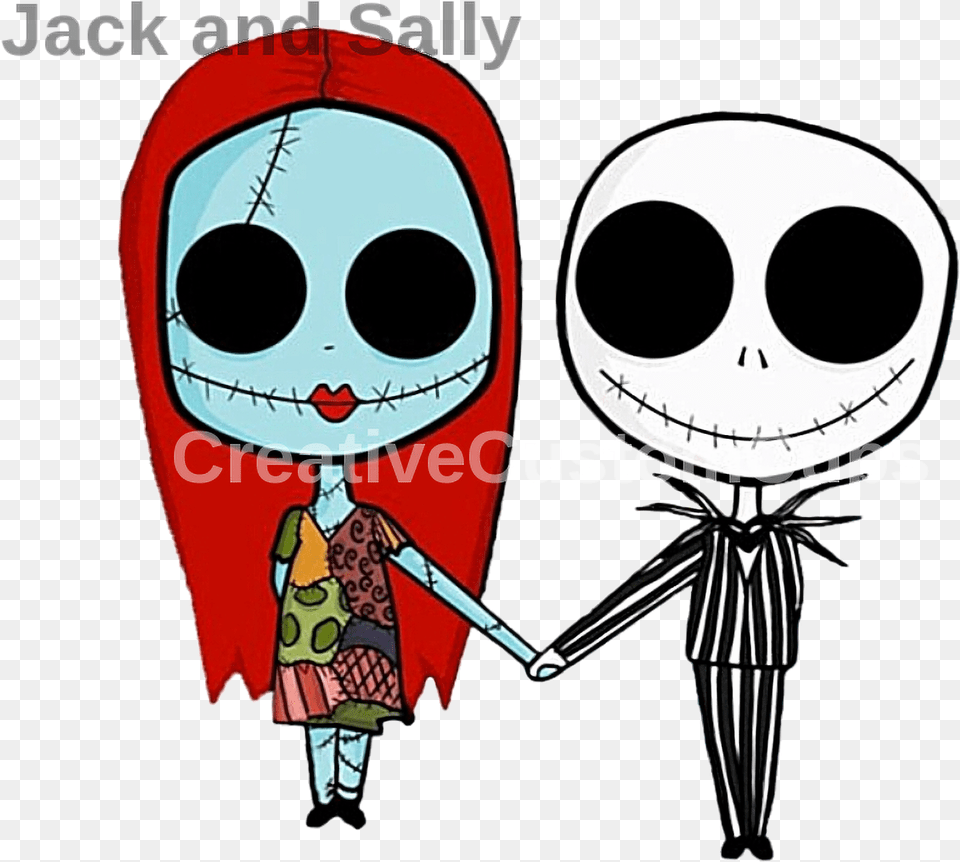 Cute Jack And Sally, Person, Face, Head Free Transparent Png