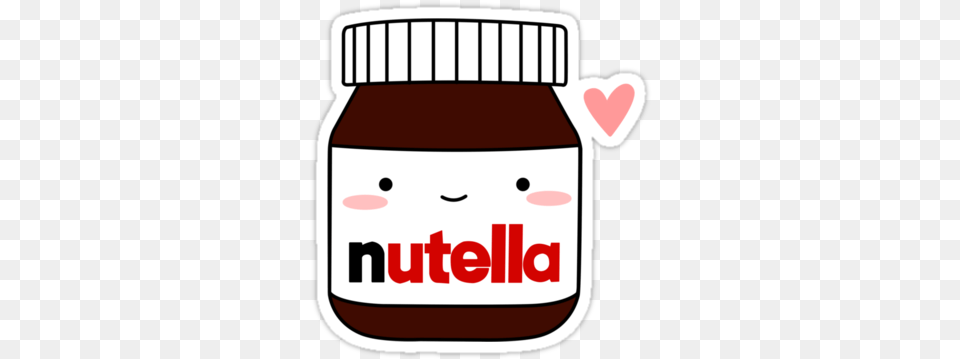 Cute Jar Sticker By Cafebunny My Style Cute Nutella, Food, Ketchup, First Aid Png Image