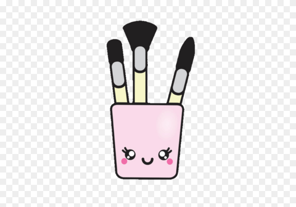 Cute Kawaii Brushes Brochas, Brush, Device, Tool Free Png Download