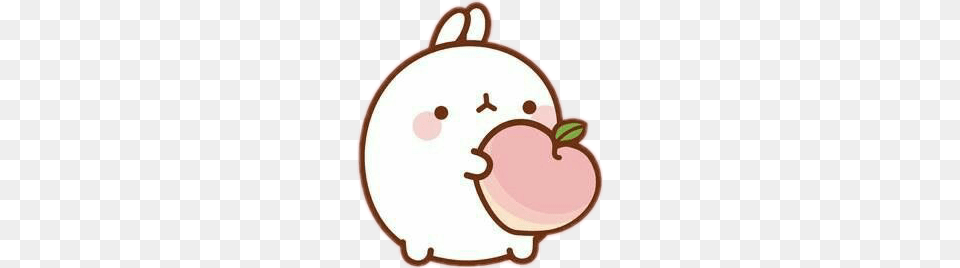 Cute Kawaii Bunny Conejo Stickers Peach Free Png