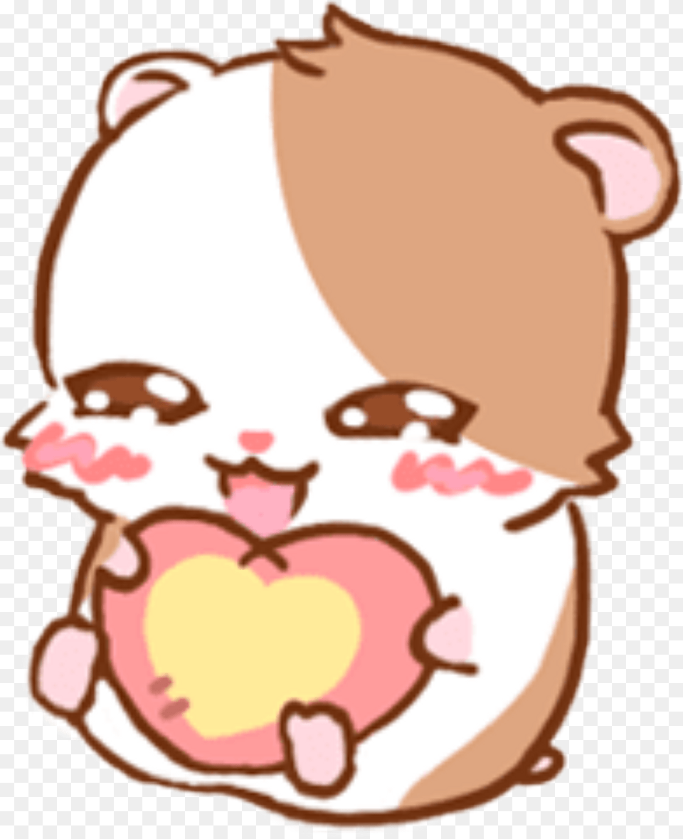 Cute Kawaii Cartoon Hamster, Cream, Dessert, Food, Ice Cream Free Png