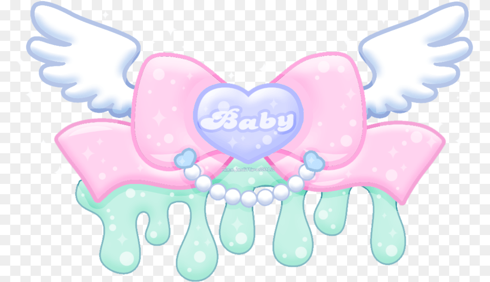 Cute Kawaii Heart Wings Transparent Cartoon Jingfm Girly, Cream, Dessert, Food, Icing Free Png Download