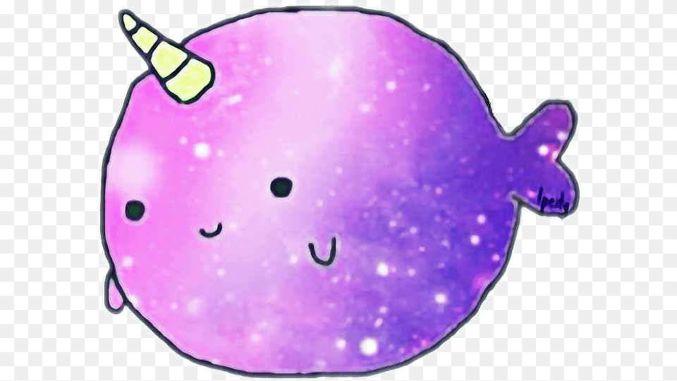 Cute Kawaii Narwhal Cute Kawaii Narwhal, Purple, Animal, Sea Life Free Transparent Png