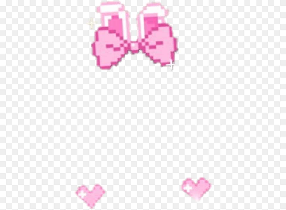 Cute Kawaii Overlay Pink Overlaypink Credits U203f Bunny Ears Pixel Transparent, Accessories, Tie, Purple, Formal Wear Png Image