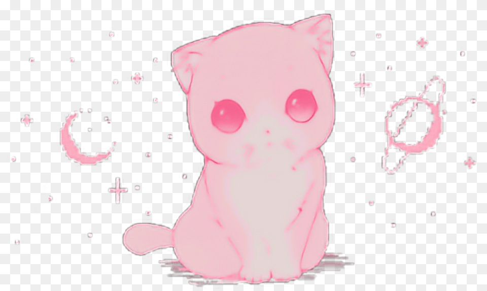 Cute Kawaii Pixel Pastel Yuozukie Cat Pastel Pink Aesthetic Pixel, Toy Png
