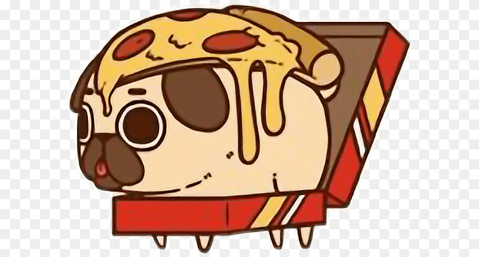 Cute Kawaii Pug Chibi Food Pizzafreetoedit Puglie Pizza, Cream, Dessert, Ice Cream, Baby Png
