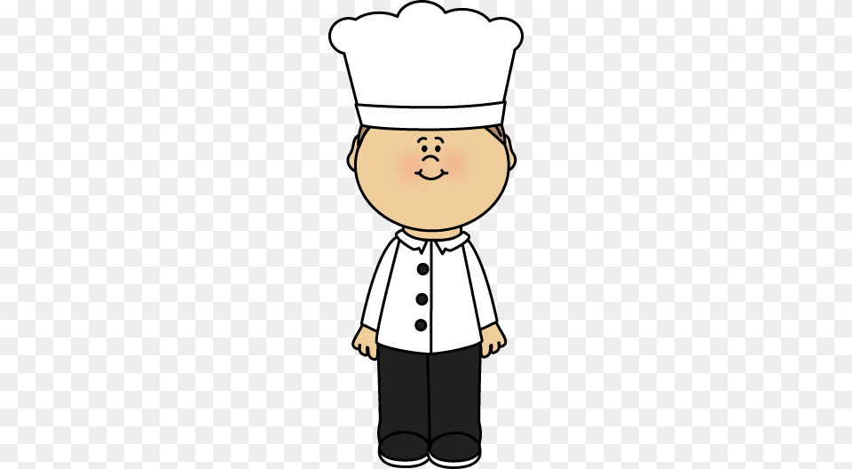 Cute Kid Chef Clipart Black And Whiyte Collection, Person, Toy, Face, Head Free Png Download