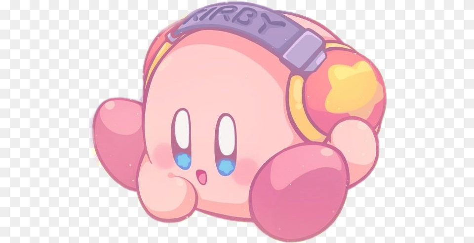 Cute Kirby Pink Kirby Dj Free Png