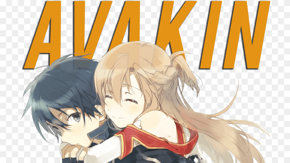 Cute Kirito And Asuna Download, Book, Comics, Publication, Person Free Transparent Png