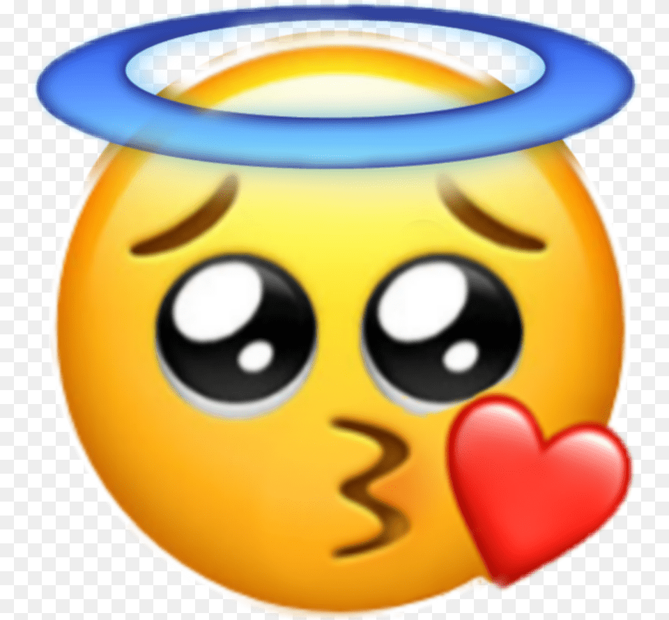 Cute Kiss Angel Emoji Iphone Sad Peace Emoji, Toy Png