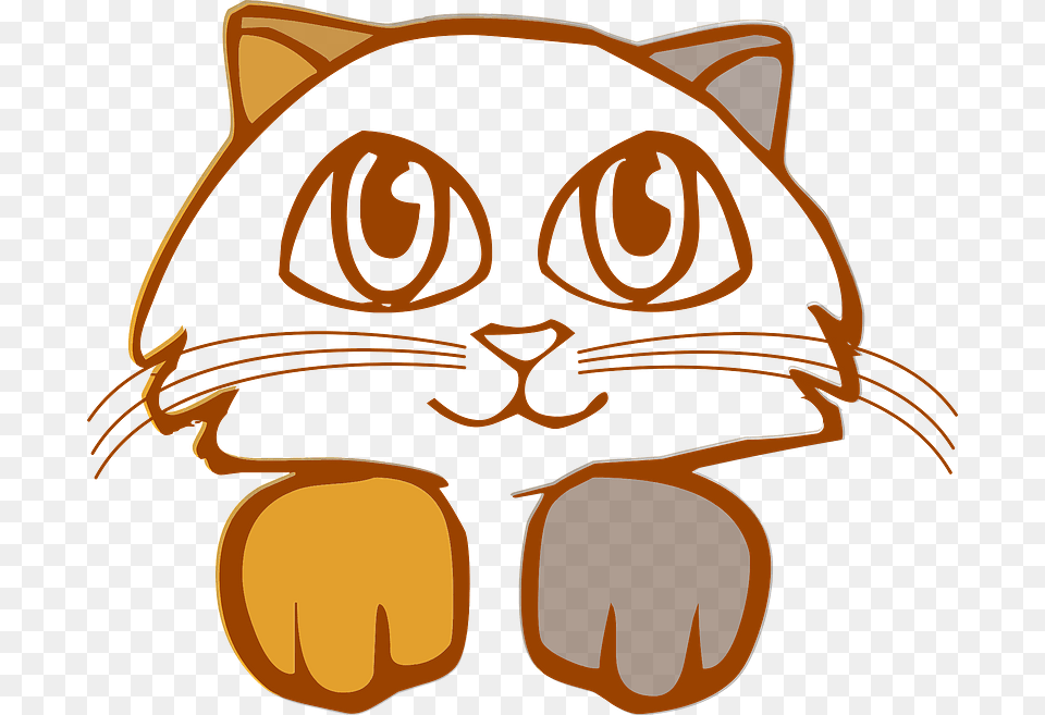 Cute Kitten Clipart Pink Cat Face Clipart, Emblem, Symbol, Architecture, Pillar Free Png Download