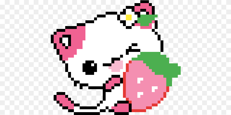Cute Kitten Licking Strawberry Ok Google Najdi Mne Kartinki Po Kletochkam, First Aid, Animal, Cattle, Cow Free Png Download