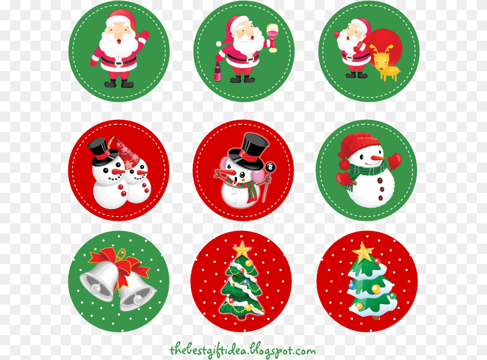 Cute Labels For Christmas Christmas Toppers For Cupcakes, Nature, Outdoors, Winter, Snow Free Png Download