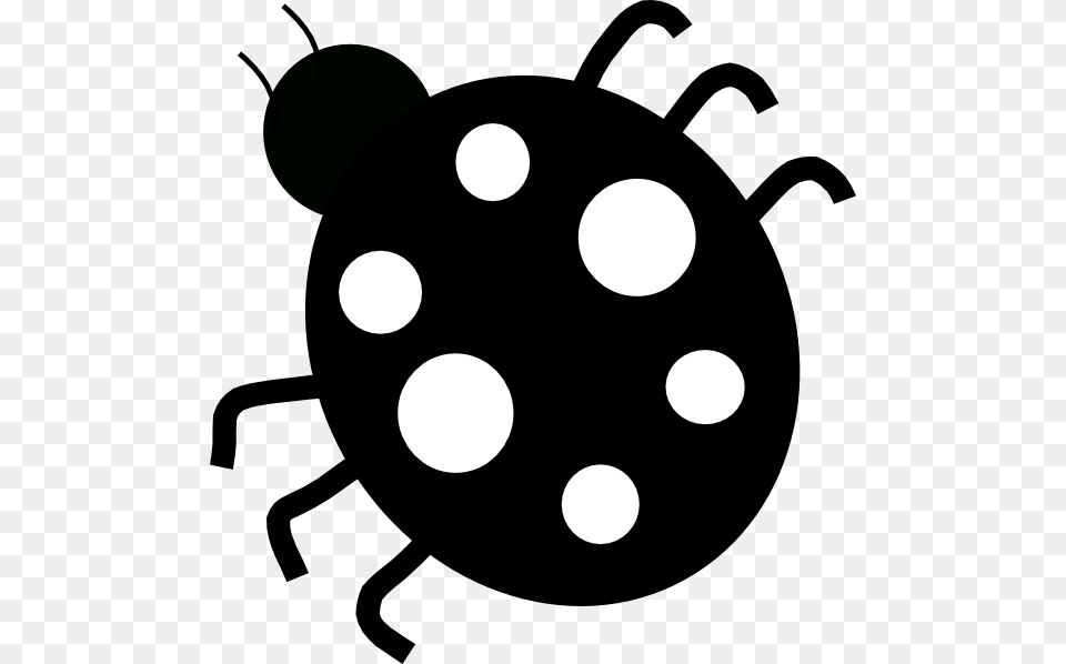Cute Ladybug Black And White Ladybug Clip Art, Stencil, Ammunition, Grenade, Weapon Free Png