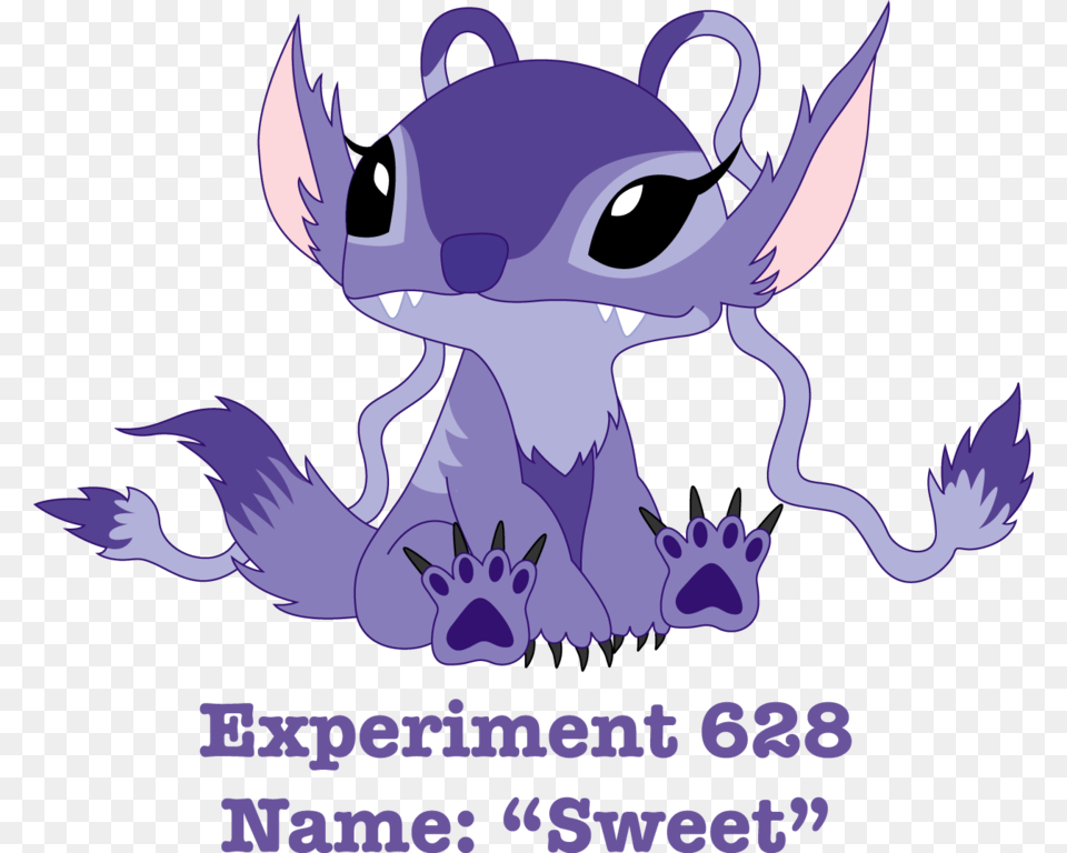 Cute Lilo And Stitch Experiments, Purple, Animal, Bear, Mammal Png