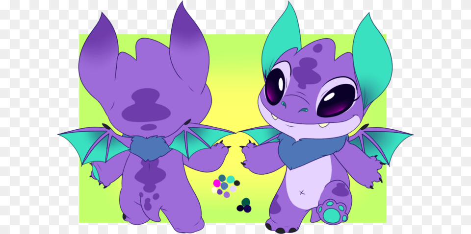 Cute Lilo And Stitch Experiments, Art, Graphics, Purple, Baby Png Image