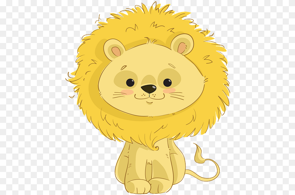 Cute Lion Clipart, Animal, Mammal, Wildlife, Bear Png