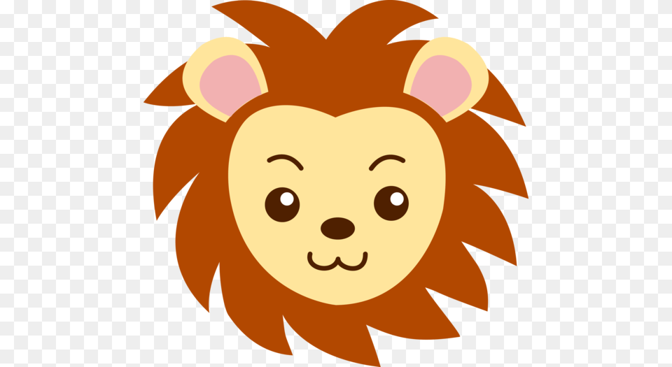 Cute Lion Face, Head, Person, Baby Png Image