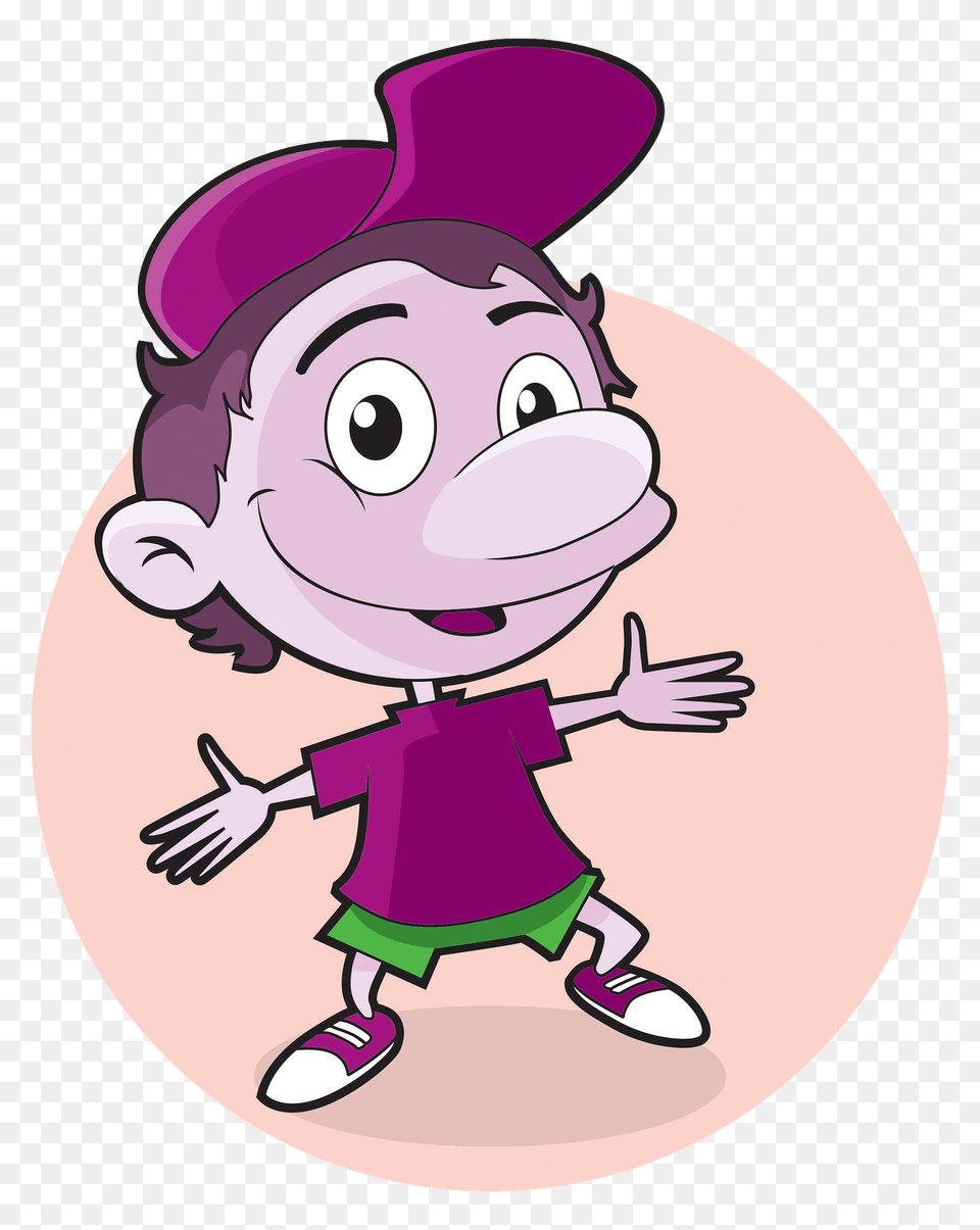 Cute Little Boy Clipart, Purple, Cartoon, Baby, Person Free Png