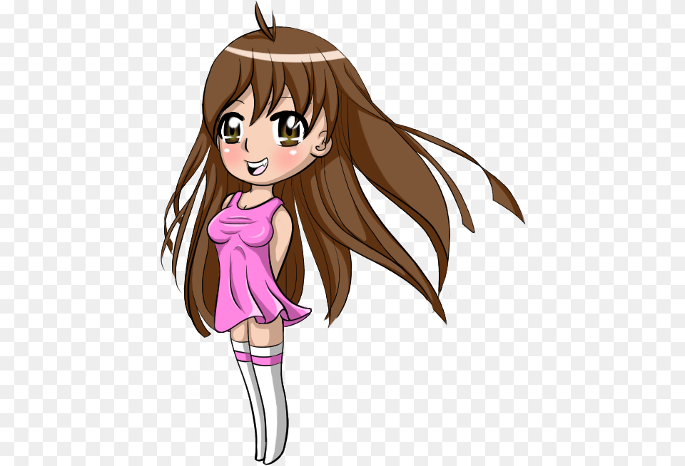 Cute Little Chibi Girl Colored By Rosebugdesigns Girl Pic Animation, Book, Comics, Publication, Adult Free Png