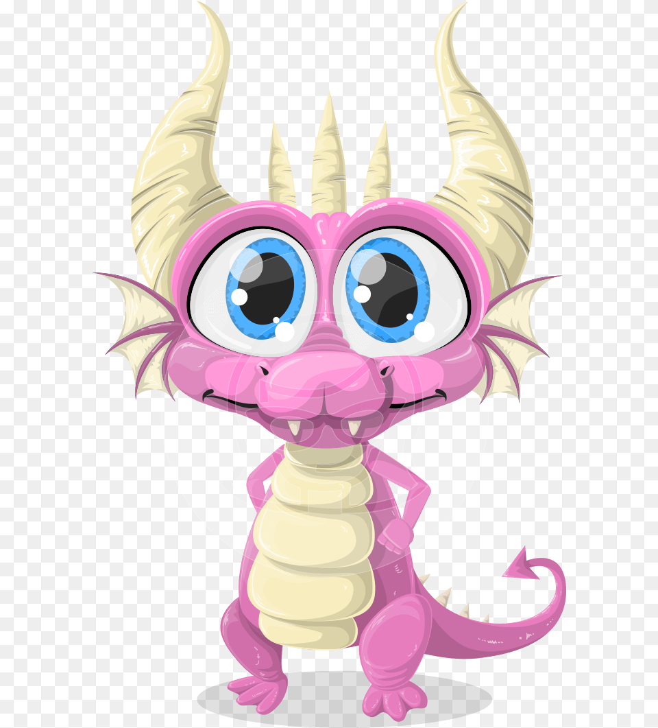 Cute Little Dragon Vector Cartoon Character Aka Little, Baby, Person Png