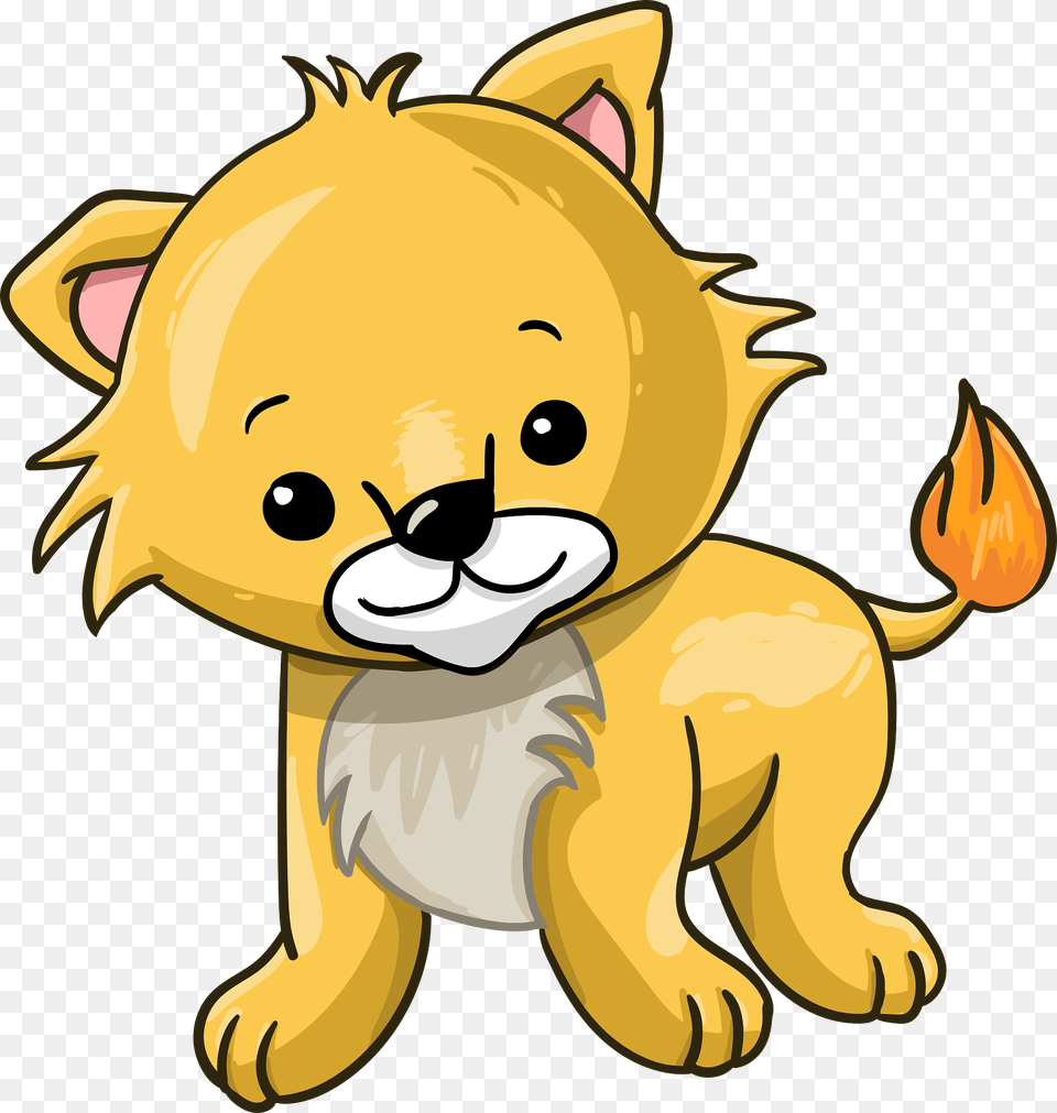 Cute Little Lion Clipart, Animal, Bear, Mammal, Wildlife Png