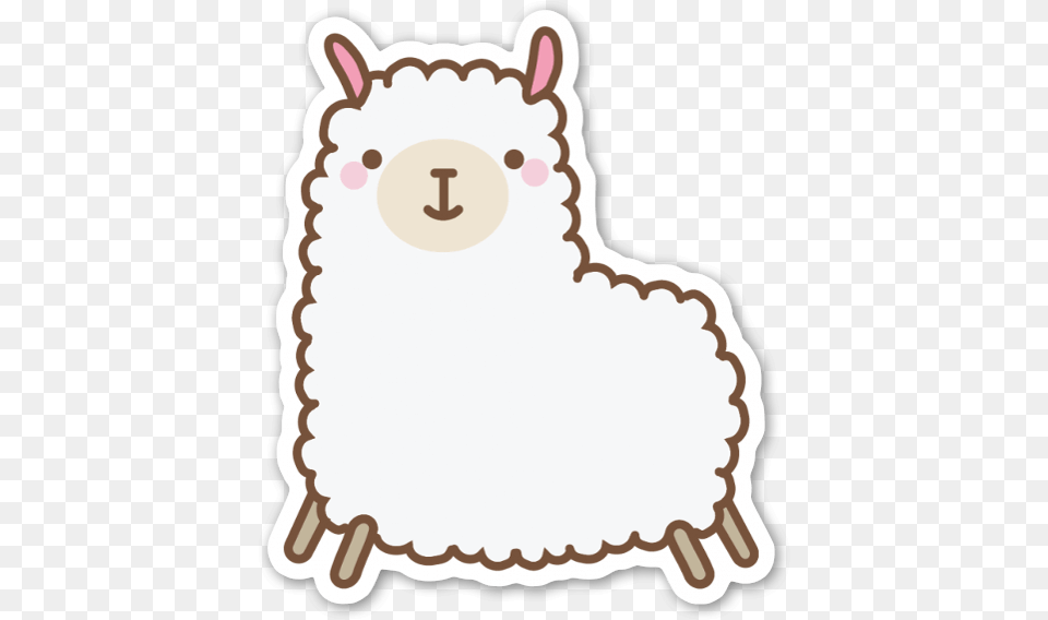 Cute Llama Sticker 2000 20 Dft, Animal, Mammal, Livestock Png Image