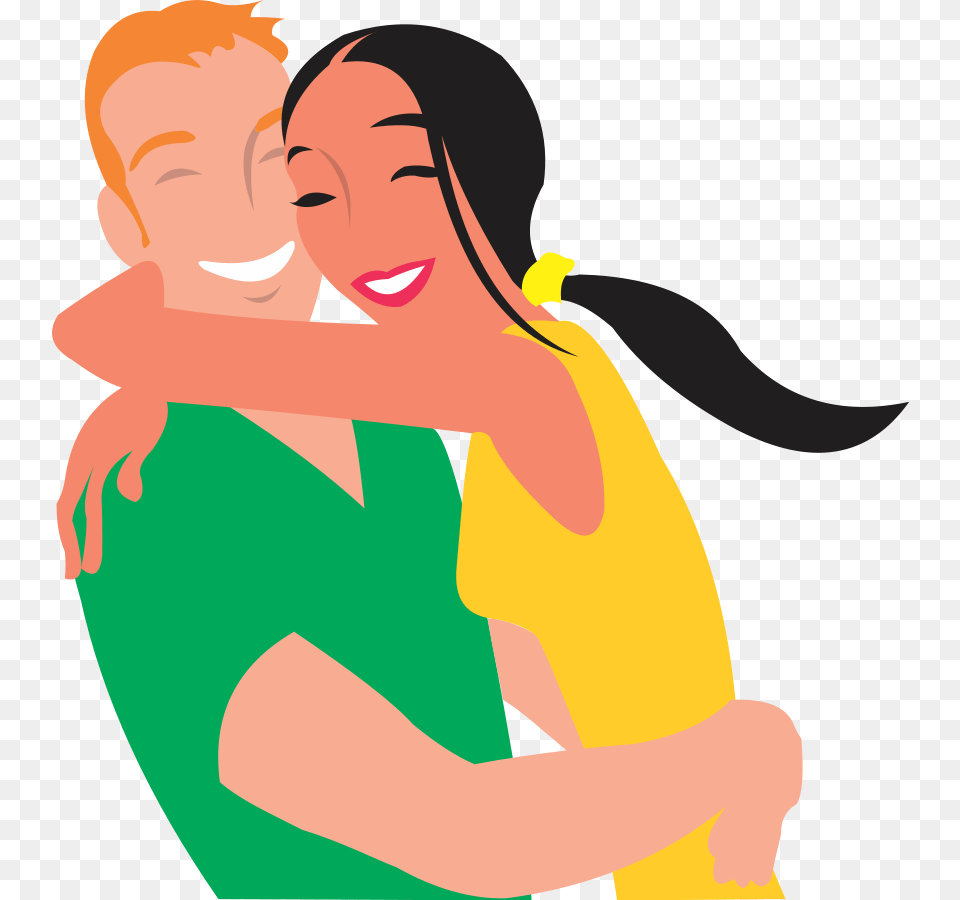 Cute Love Clipart Couple In Love Things I Love, Adult, Person, Woman, Female Free Png Download