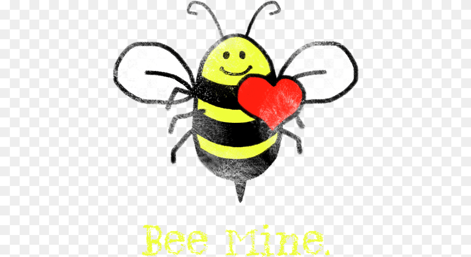 Cute Love Paintings, Animal, Bee, Insect, Invertebrate Png Image