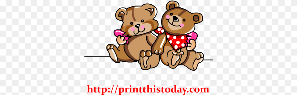 Cute Love Teddy Bears Holding A Heart Two Teddy Bears Clip Art, Teddy Bear, Toy, Animal, Bear Png