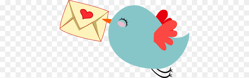Cute Mail Carrier Bird, Envelope Free Png