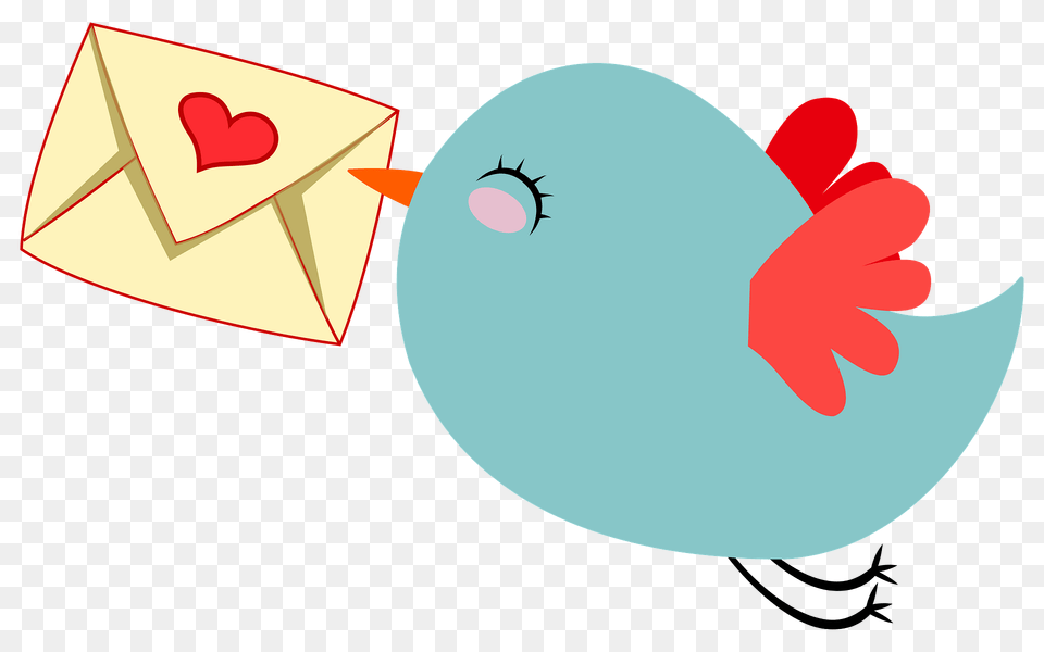 Cute Mail Carrier Bird Clipart, Envelope, Art, Animal, Fish Free Png Download