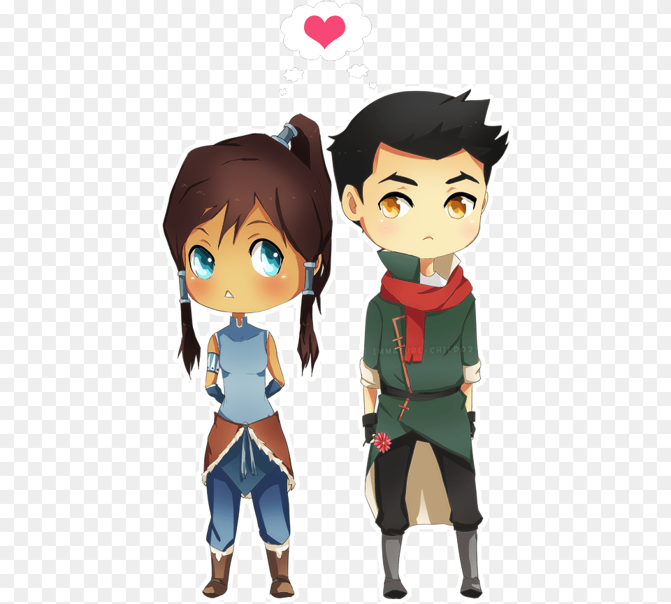 Cute Mako I Korra Art, Book, Comics, Publication, Baby Free Transparent Png