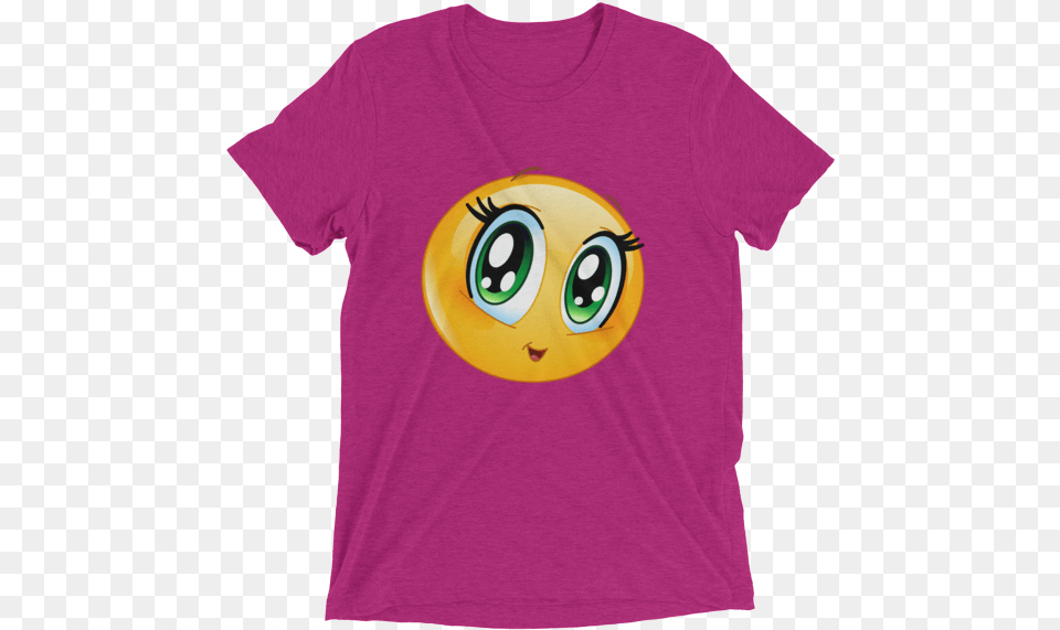 Cute Manga Girl Emoji T Shirt T Shirt, Clothing, T-shirt Free Png