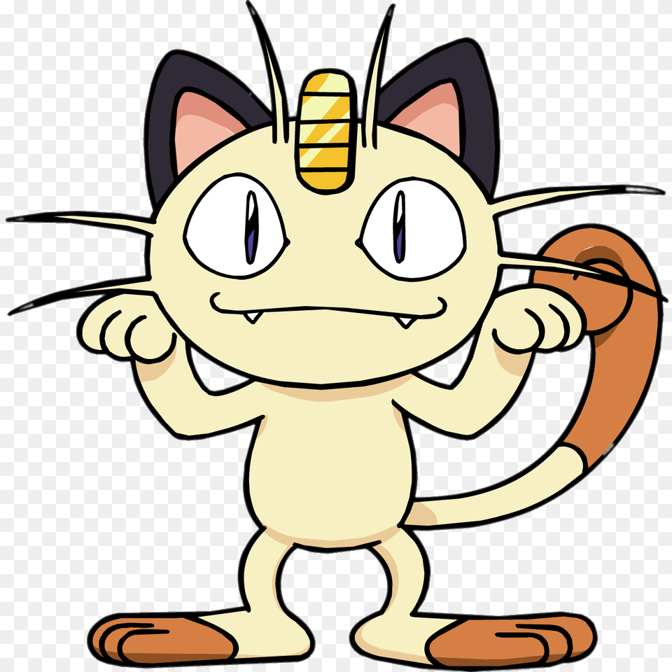 Cute Meowth Image Meowth Pokemon, Cartoon, Baby, Person, Face Free Png Download