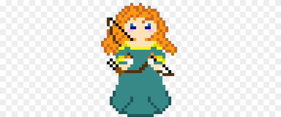 Cute Merida Pixel Art Maker, Toy Free Transparent Png