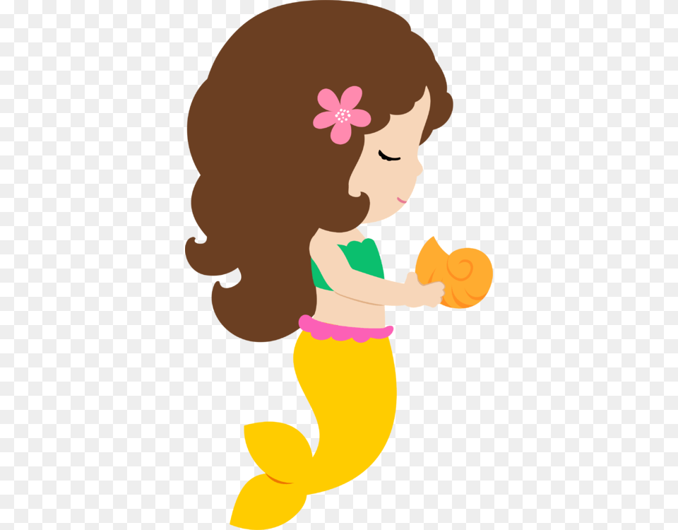 Cute Mermaid, Baby, Face, Head, Person Free Transparent Png