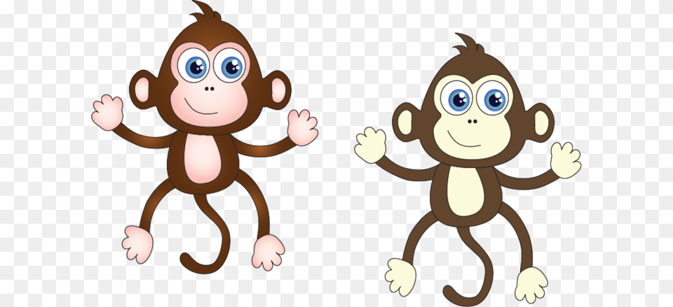 Cute Monkey Animation, Animal, Mammal, Wildlife, Cartoon Png Image