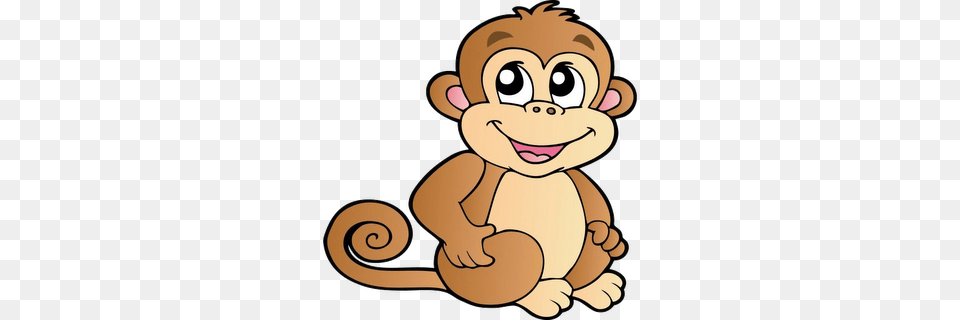 Cute Monkey Clip Art, Baby, Person, Face, Head Free Png