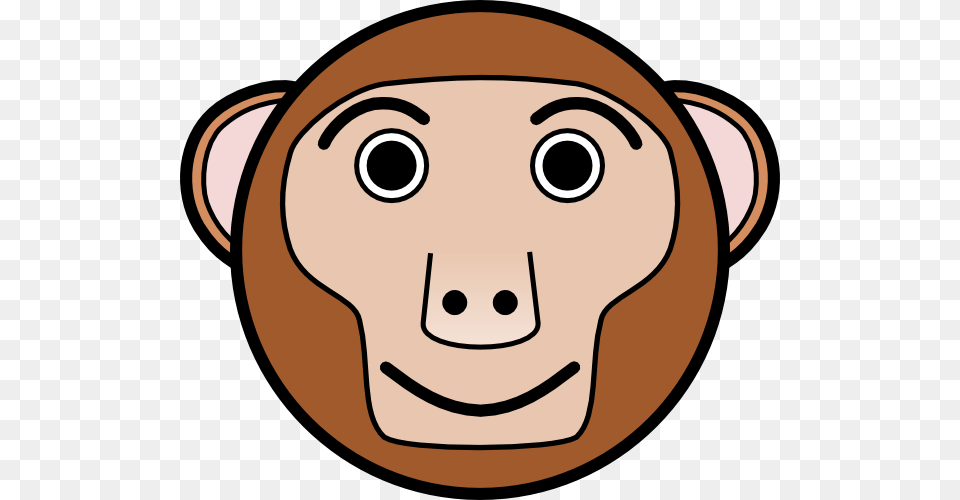 Cute Monkey Face Clipart Cliparts And Others Art Inspiration Oklahoma University 1 12quot Labels, Baby, Person, Animal, Wildlife Free Transparent Png