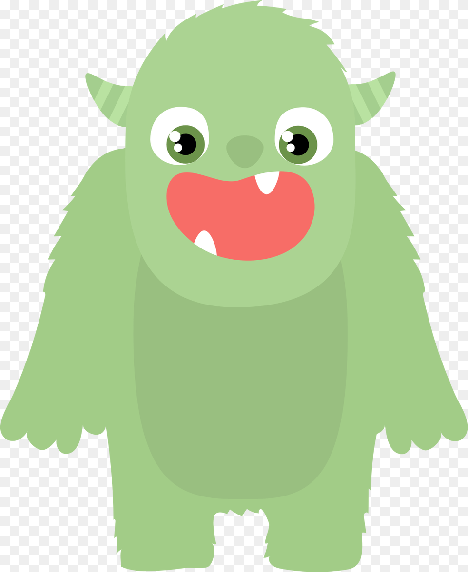 Cute Monster Big Monster Clipart, Green, Animal, Bear, Mammal Png Image
