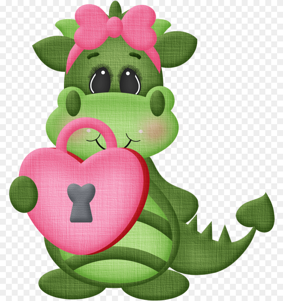 Cute Monsters Love Dragon Clipart, Plush, Toy Png