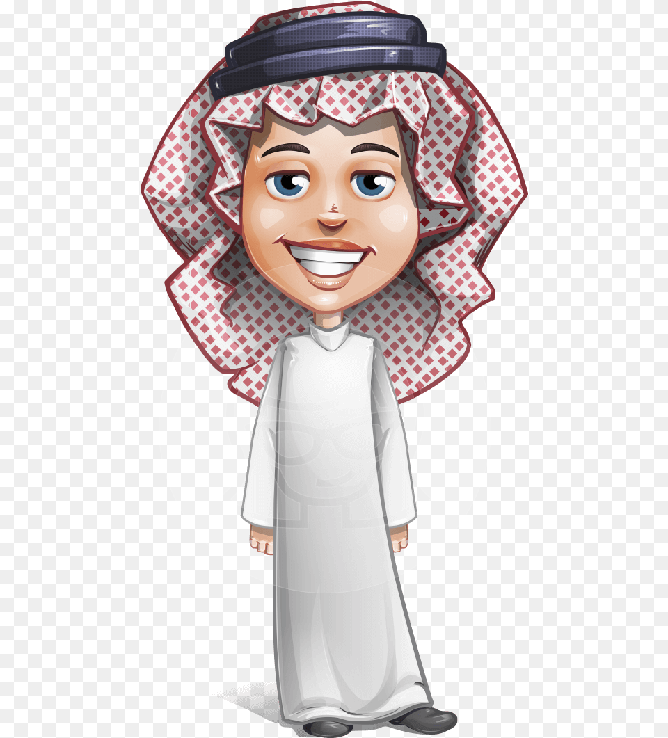 Cute Muslim Kid Cartoon Vector Character Aka Ayman Male Arabian Cartoon Characters, Bonnet, Clothing, Hat, Baby Png
