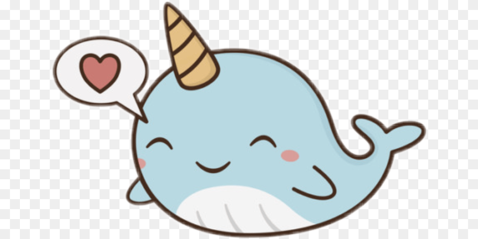 Cute Narwhal Kawaii Cutie Freetoedit Cute Kawaii Narwhal, Animal, Mammal, Rabbit Png