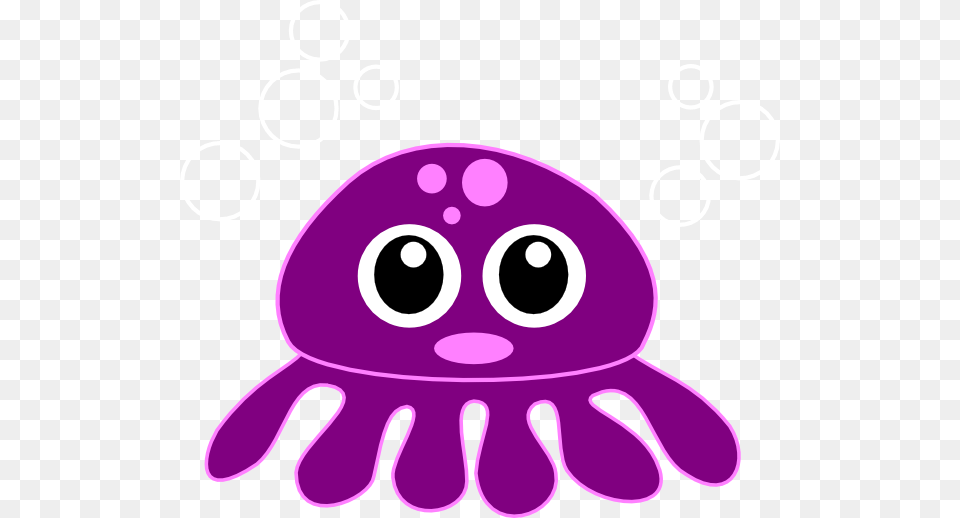 Cute Octopus Clip Art, Purple, Animal, Bear, Mammal Png Image