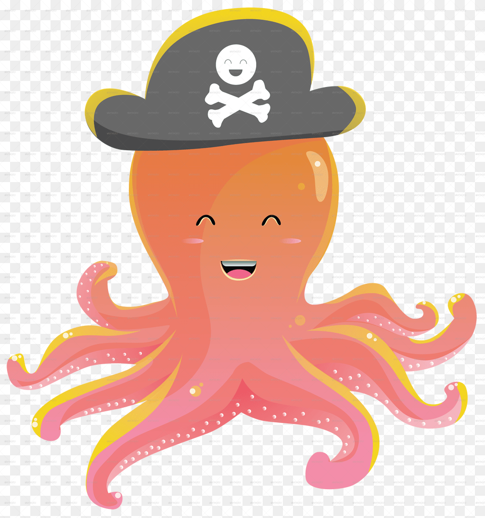 Cute Octopus Picture Cute And Funny Cartoon Images Of Octopus, Animal, Sea Life, Baby, Person Free Transparent Png