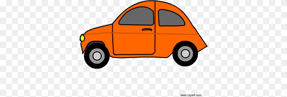 Cute Orange Car Clipart Orange Car Clipart Full Size Orange Cars Clipart, Transportation, Vehicle, Taxi Png