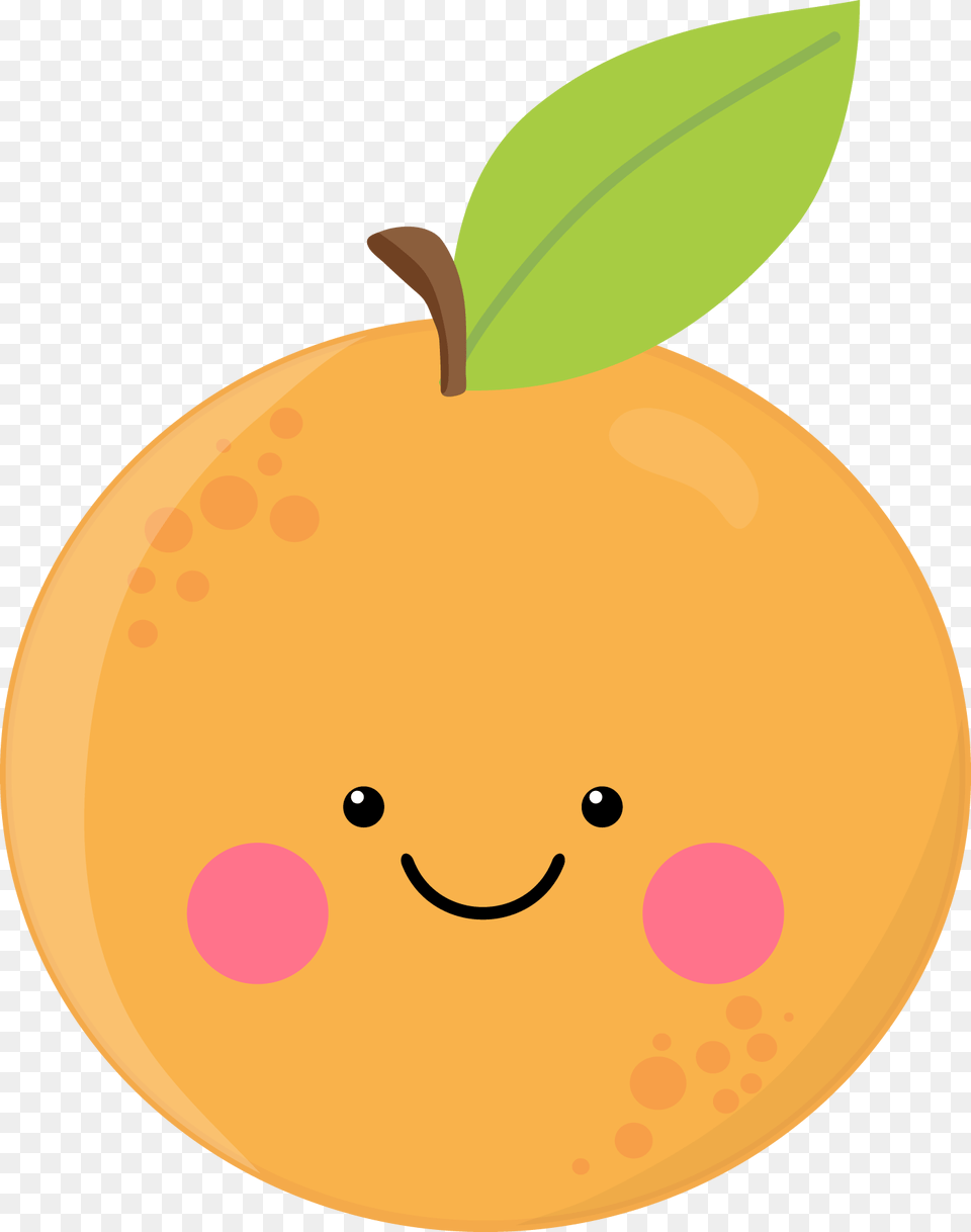 Cute Orange Orange Cute Sticker, Citrus Fruit, Food, Fruit, Plant Free Transparent Png